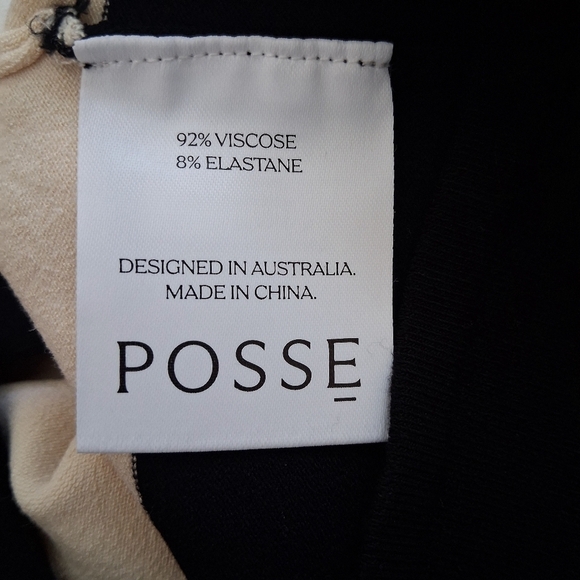 Posse Exclusive Theo Striped Jersey Strapless Maxi Dress Size Large NWT - Picture 9 of 9